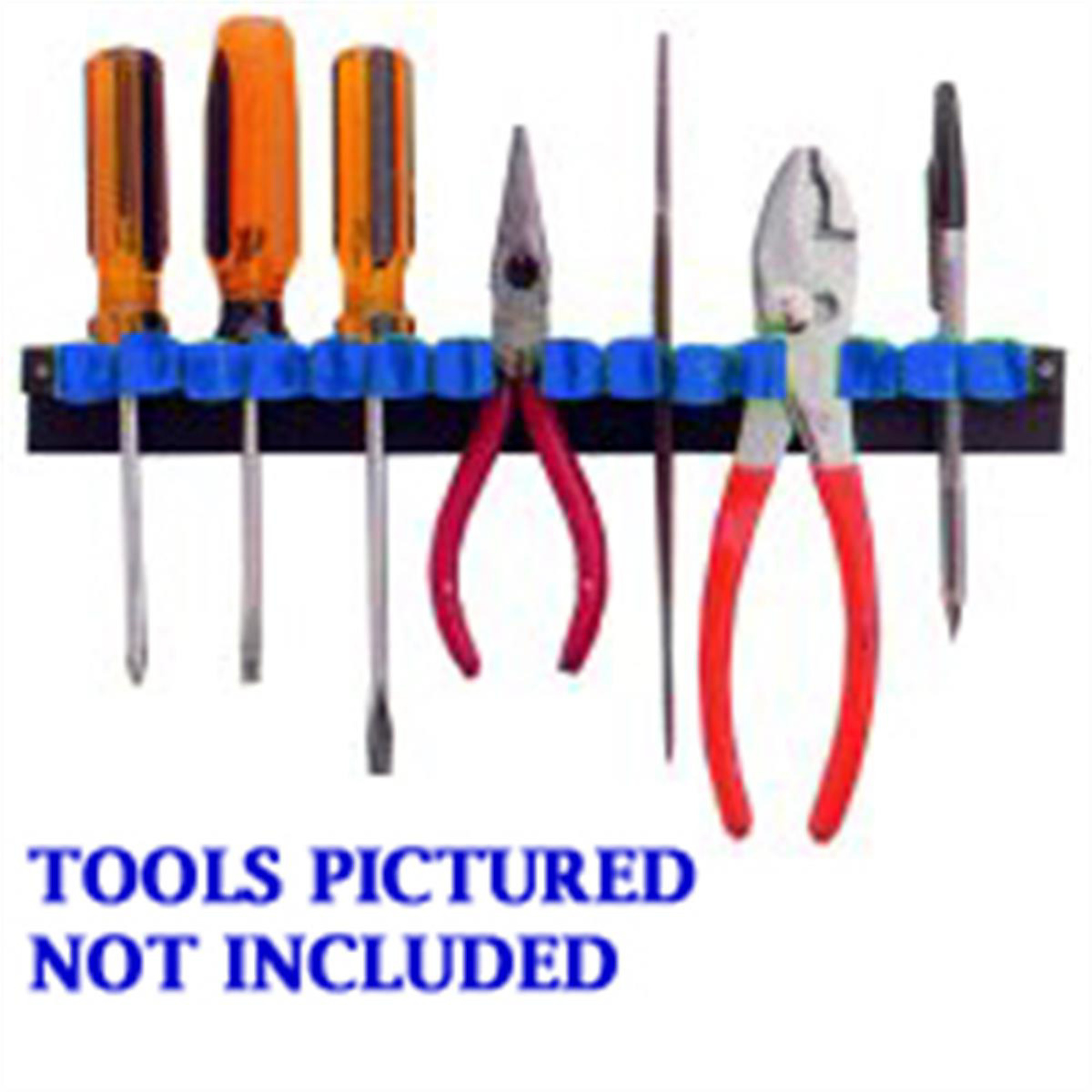 Mechanic's Time Savers Neon Blue Magna-Rack — Magnetic Plastic Loops, Model# MTS1580